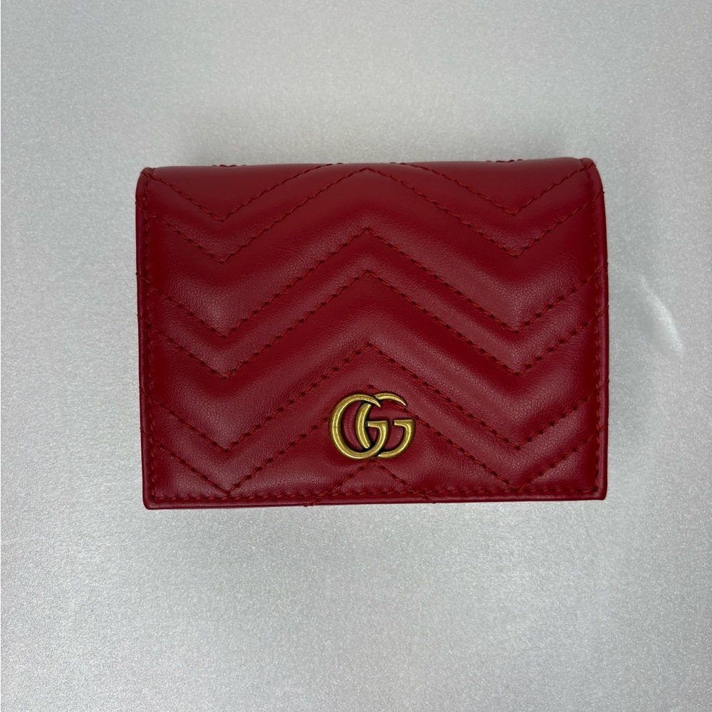 Gucci Red Quilted Leather Wallet